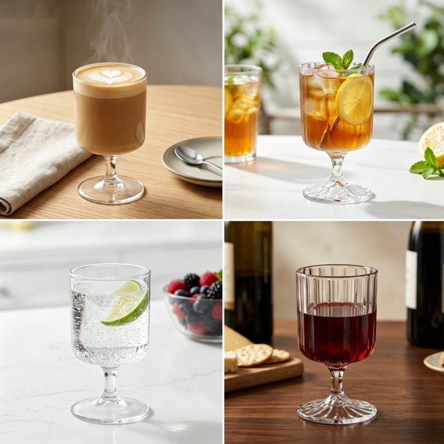 2‑Style Clear Stemmed Glass Go - đánh giá và giá Espresso Shot Glass